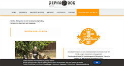 Desktop Screenshot of hundeschule-alphadog.com