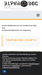 Mobile Screenshot of hundeschule-alphadog.com