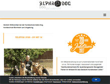 Tablet Screenshot of hundeschule-alphadog.com